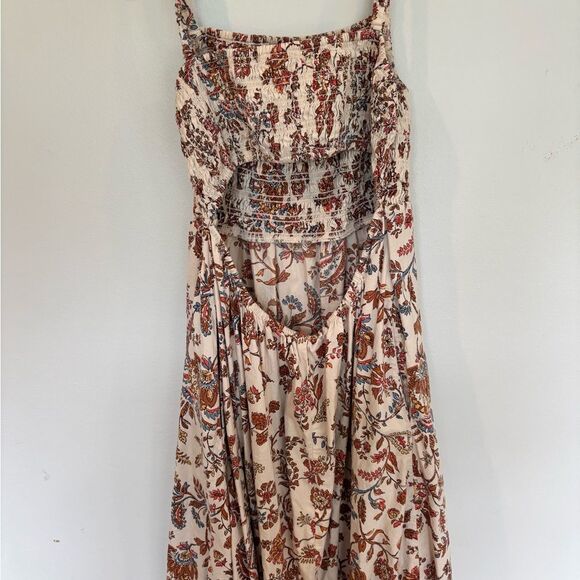 Old Navy Red and Brown Floral Dress - Picture 4 of 5